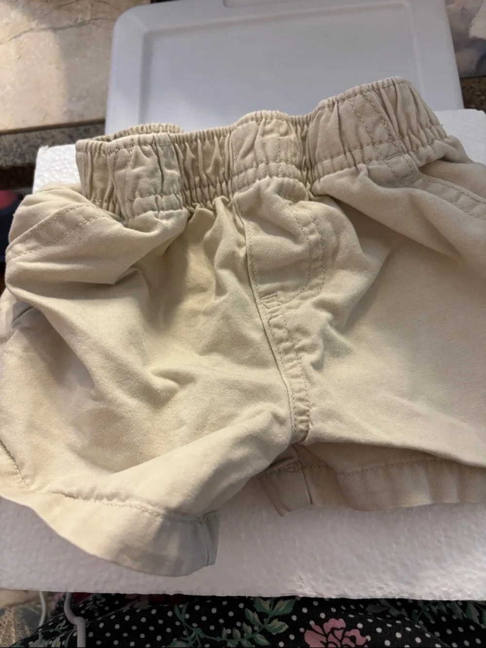 Garanimals Tan Elastic Waist Kids Shorts With Pockets 18M